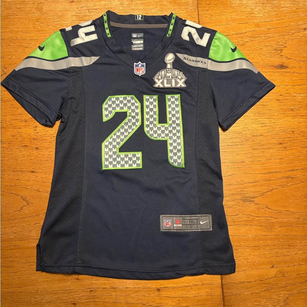 Seahawks Womens XS Marshawn Lynch Nike Jersey
